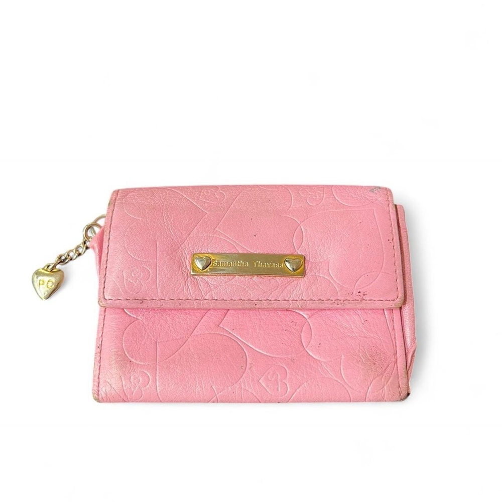 Samantha Thavasa Japan Y2K Pink Heart-Embossed Wallet